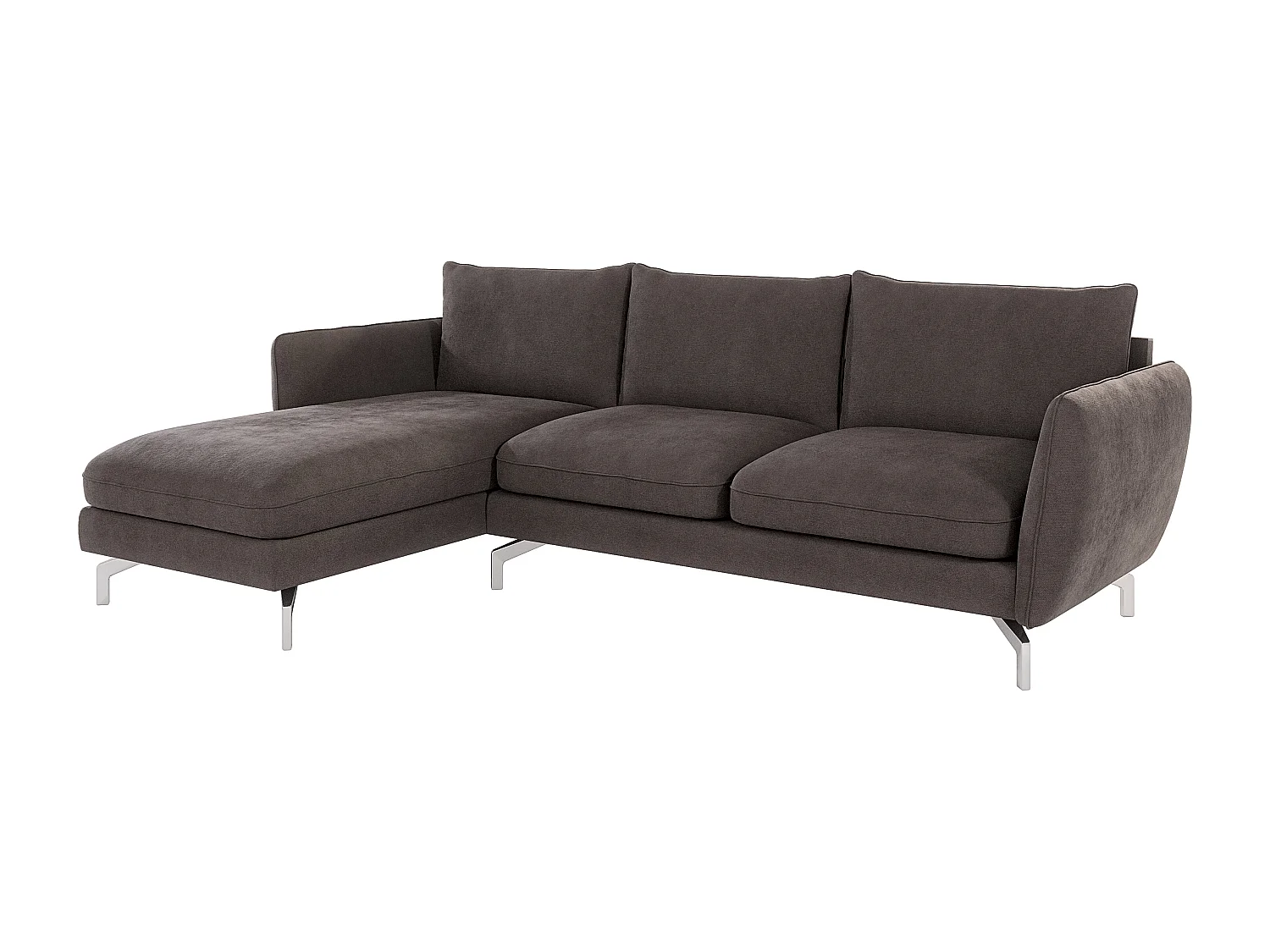 Modernes Ecksofa mit Ottomane Zoe