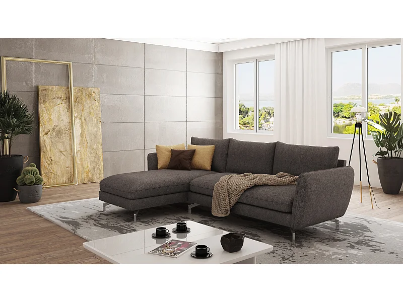 Modernes Ecksofa mit Ottomane Zoe