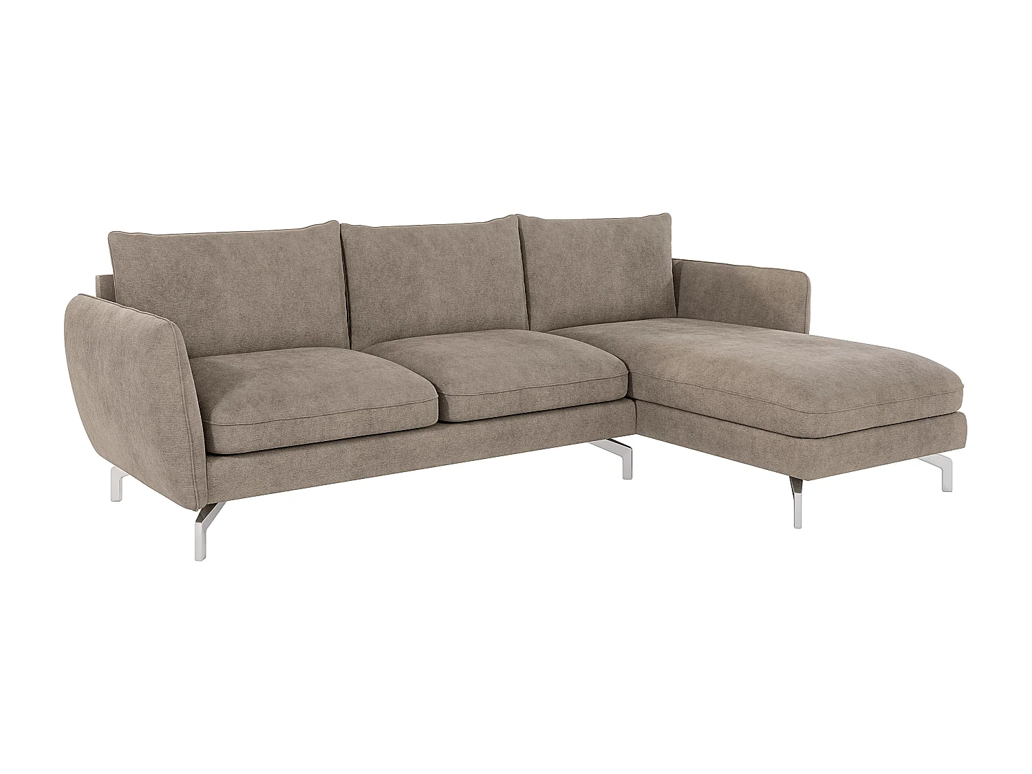 Modernes Ecksofa mit Ottomane Zoe