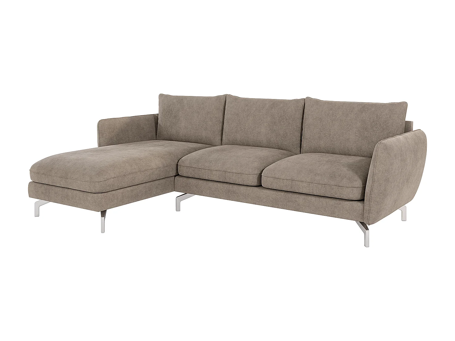 Modernes Ecksofa mit Ottomane Zoe