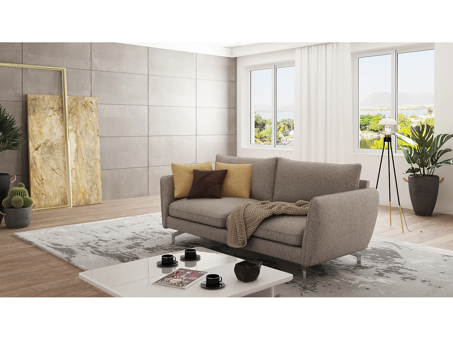 Modernes Sofa 3-Sitzer Zoe