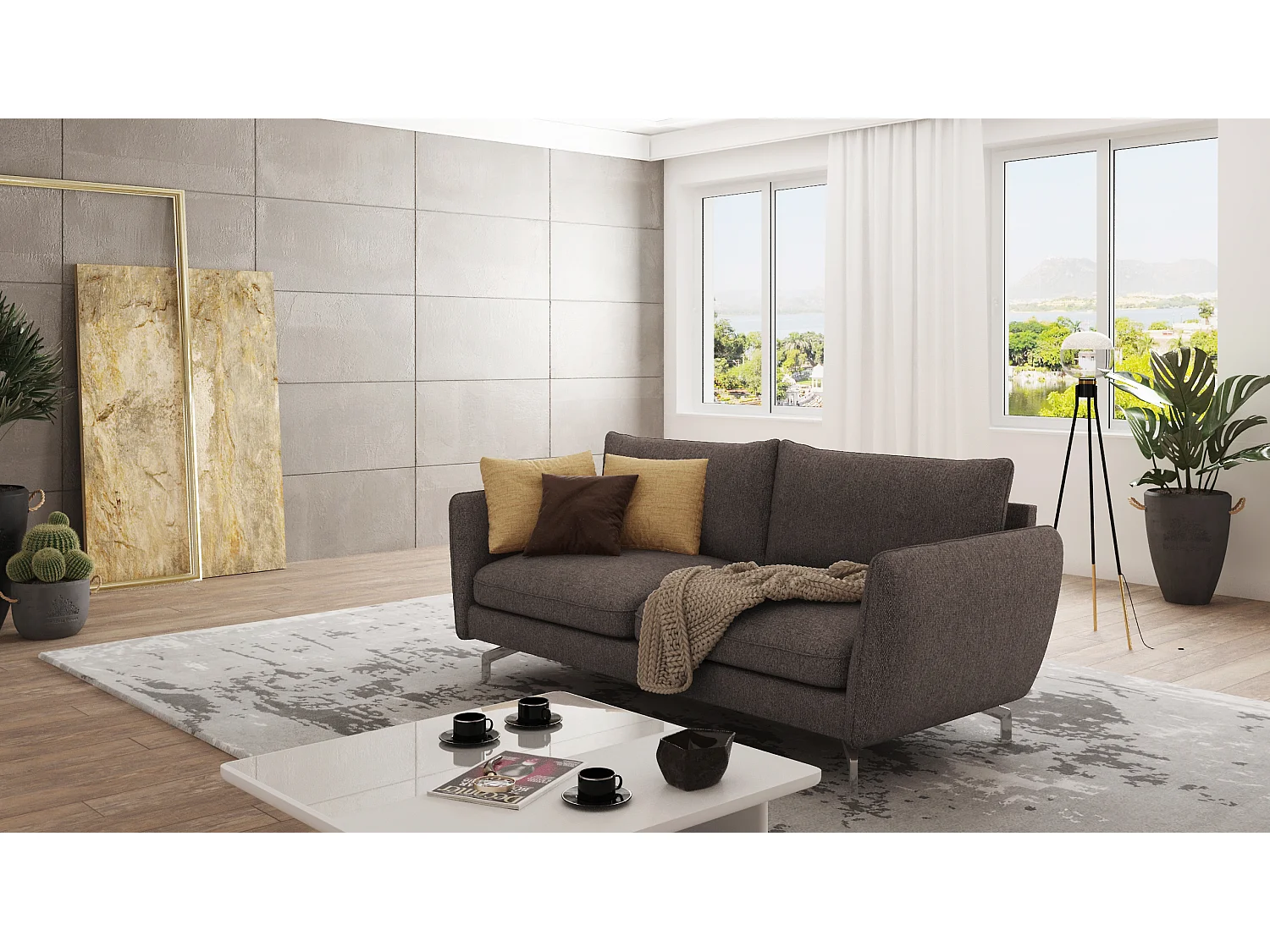 Modernes Sofa 3-Sitzer Zoe