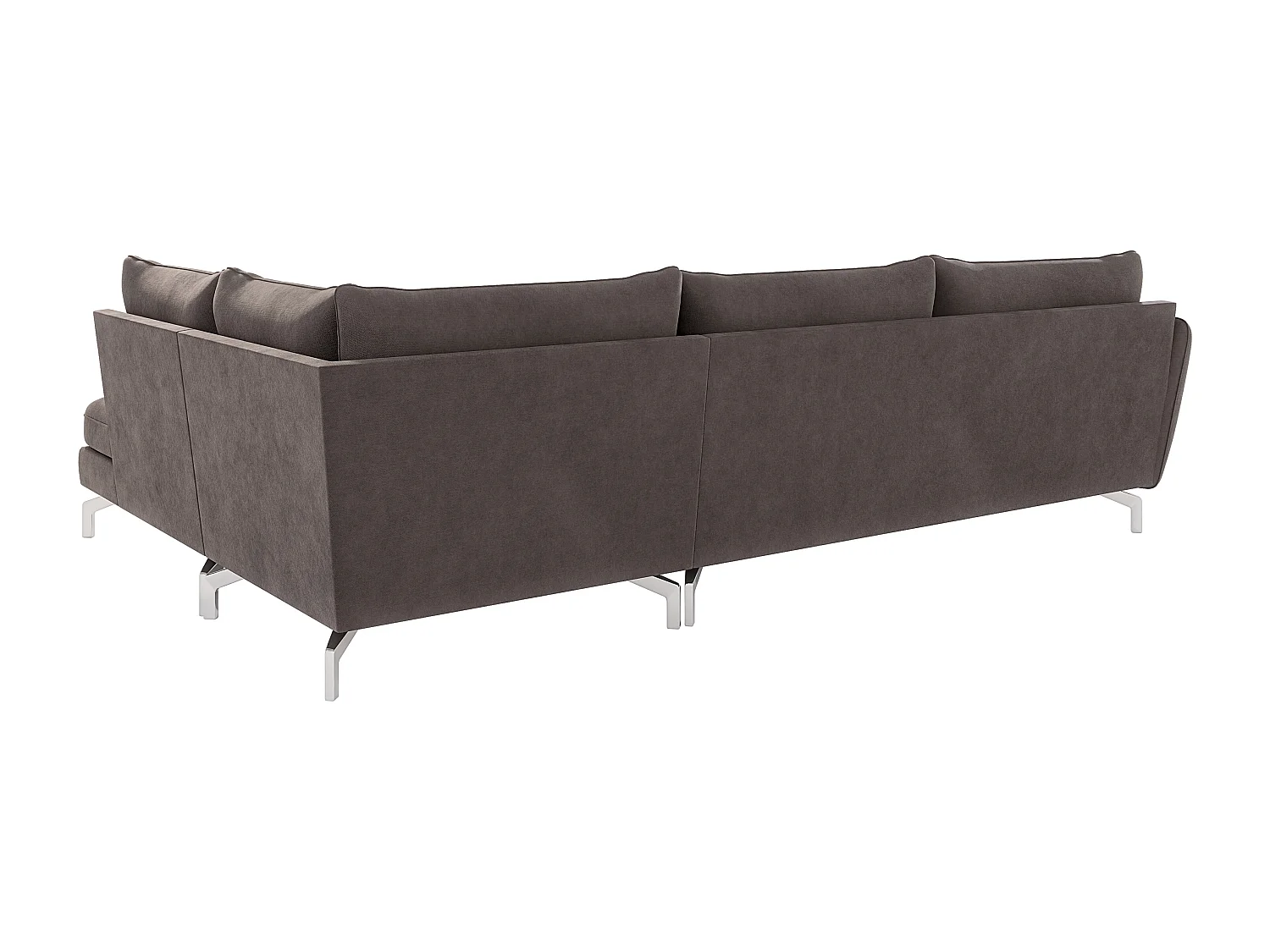 Modernes Ecksofa Zoe mit Silber Füßen
