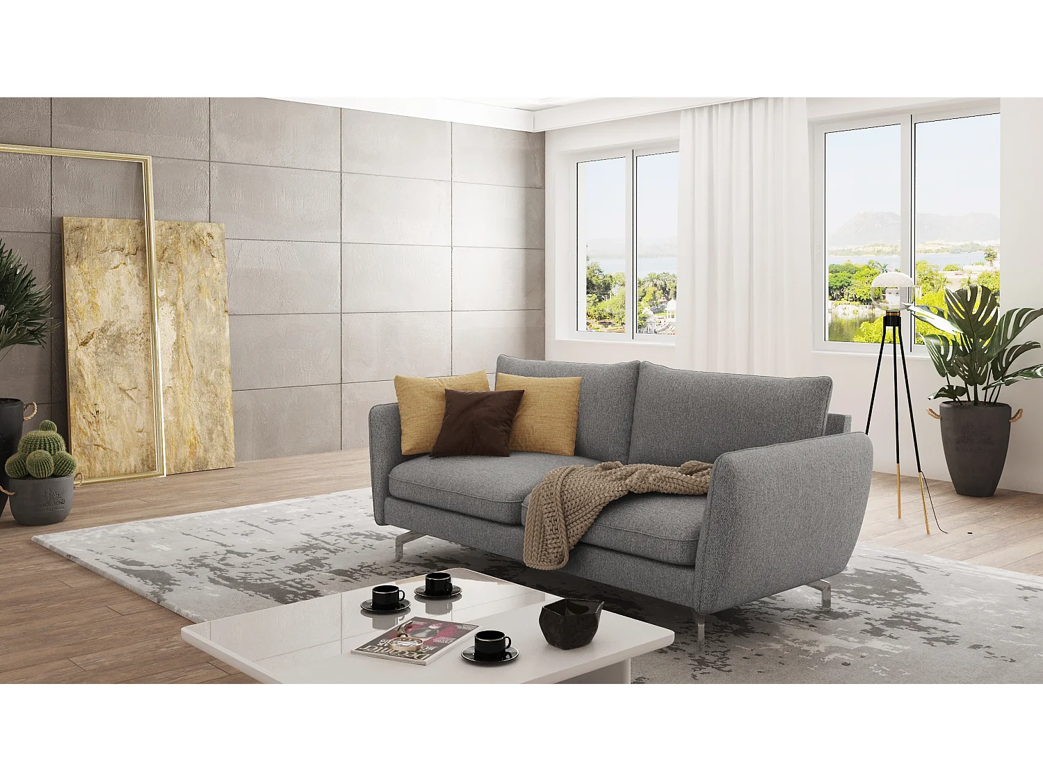Modernes Sofa 3-Sitzer Zoe