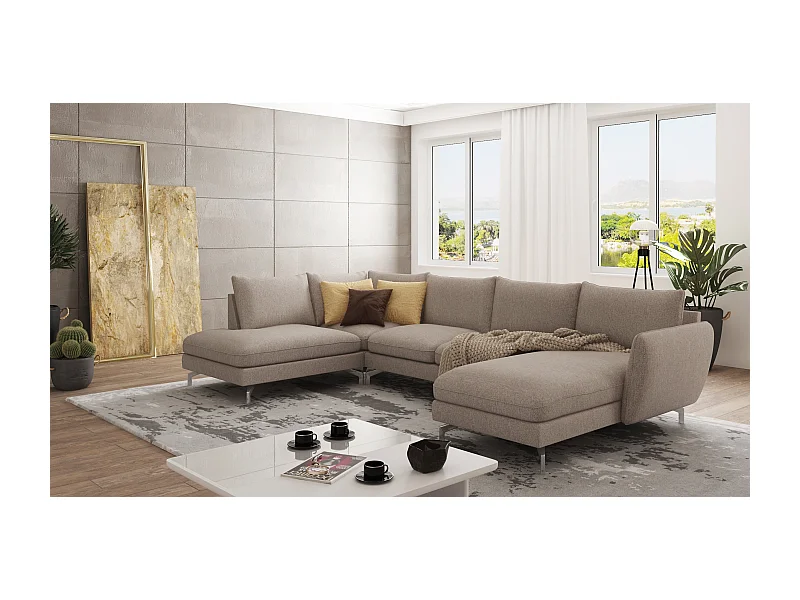 Zoe Wohnlandschaft mit Silber Füßen