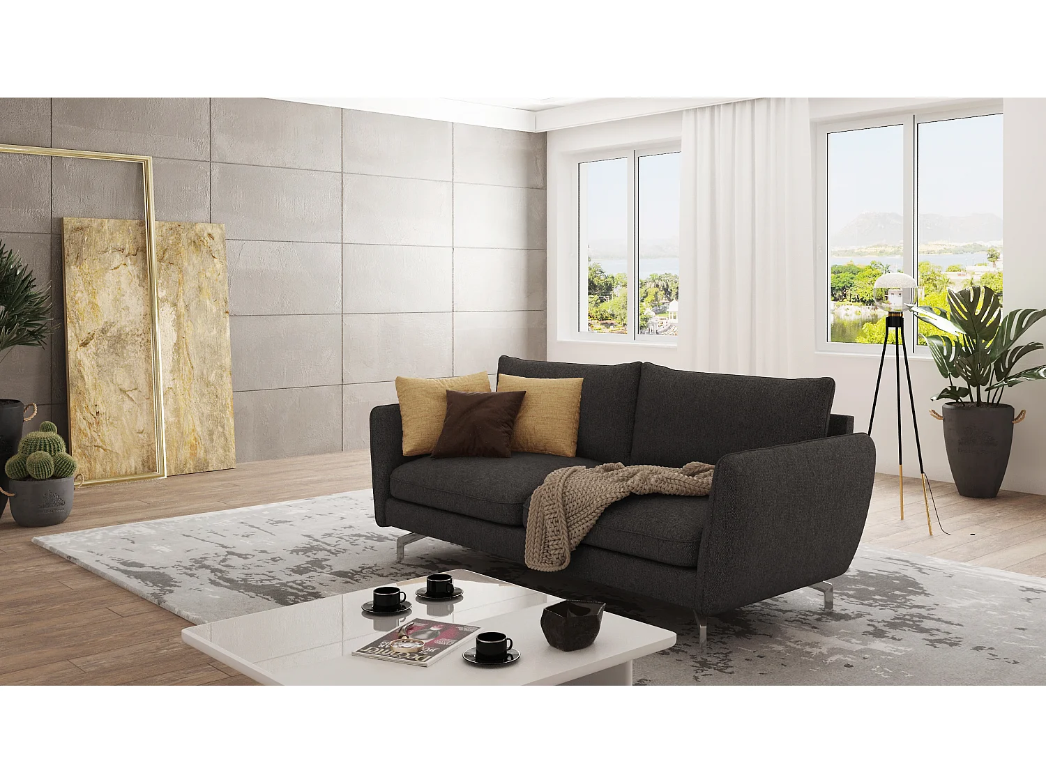Modernes Sofa 3-Sitzer Zoe