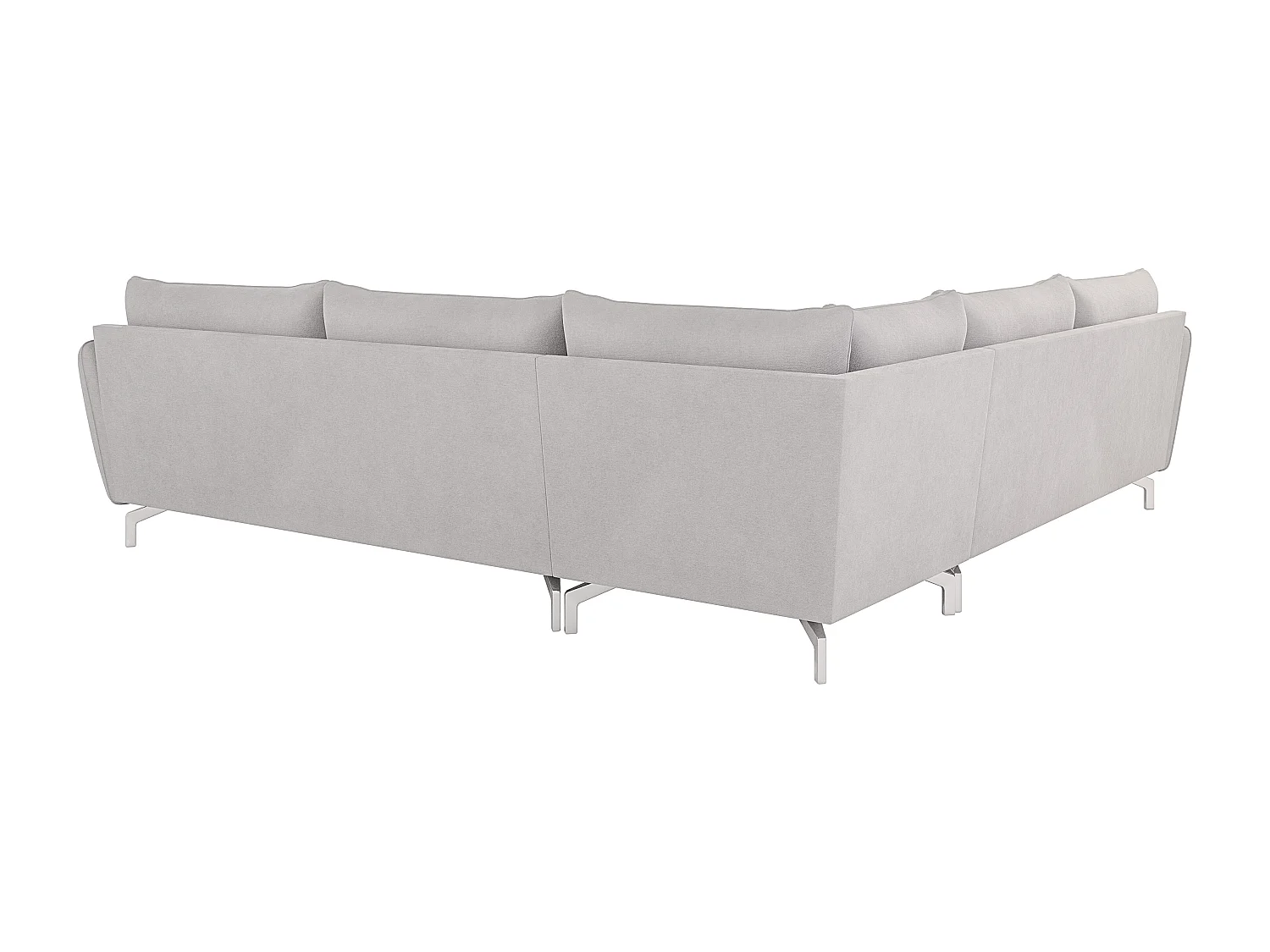 Modernes Ecksofa Zoe mit Silber Füßen