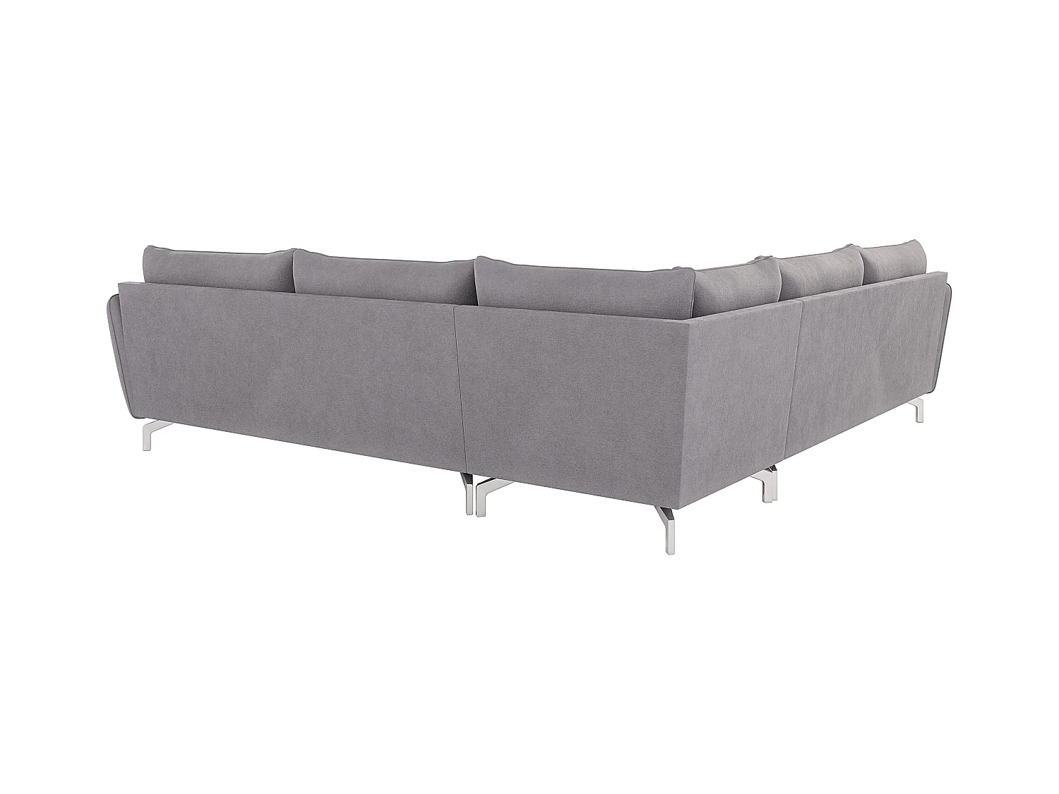 Modernes Ecksofa Zoe mit Silber Füßen