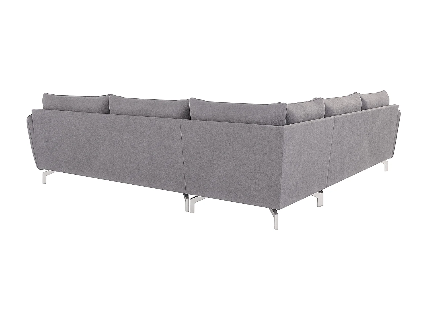 Modernes Ecksofa Zoe mit Silber Füßen