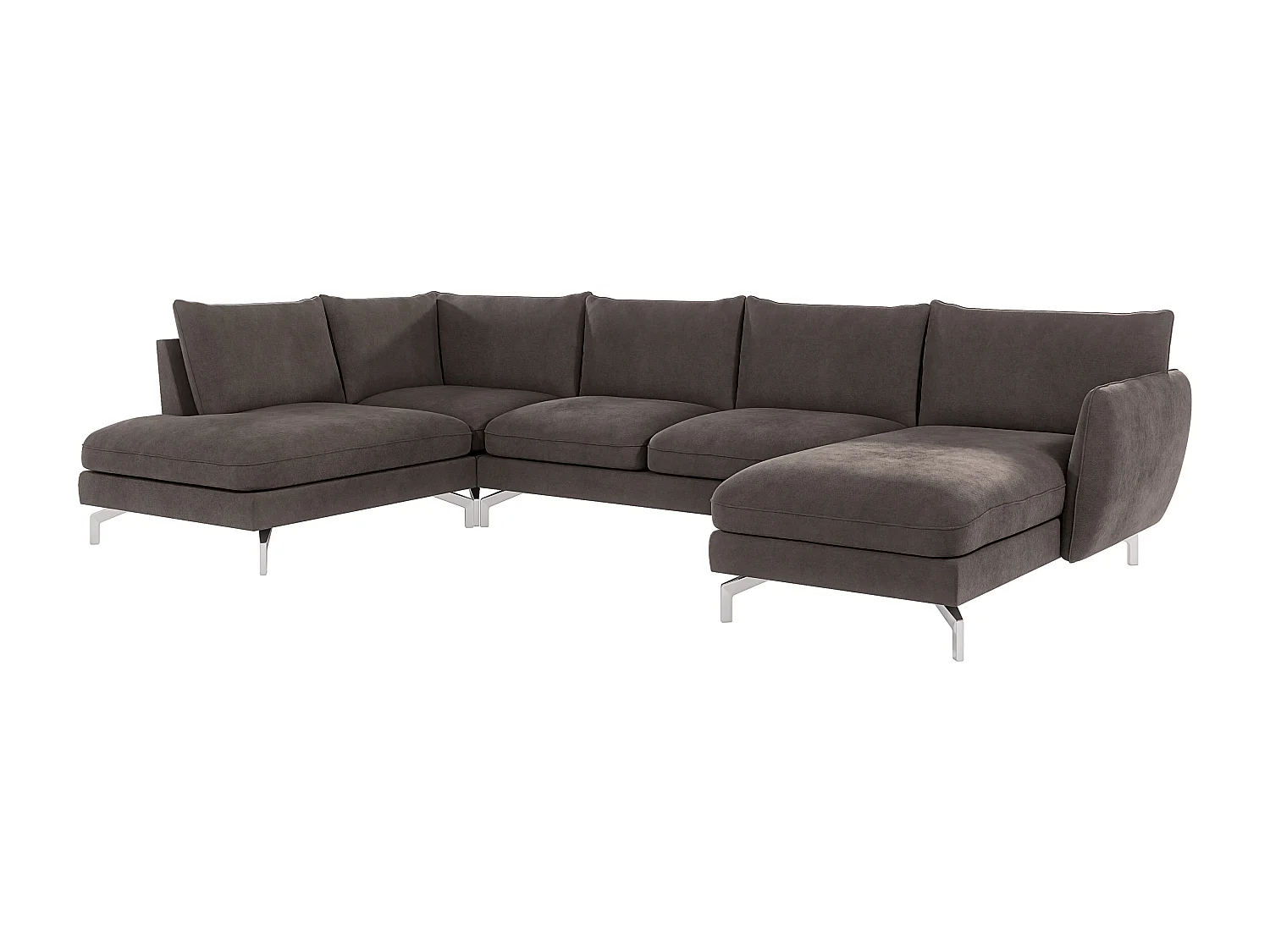 Zoe Wohnlandschaft mit Silber Füßen