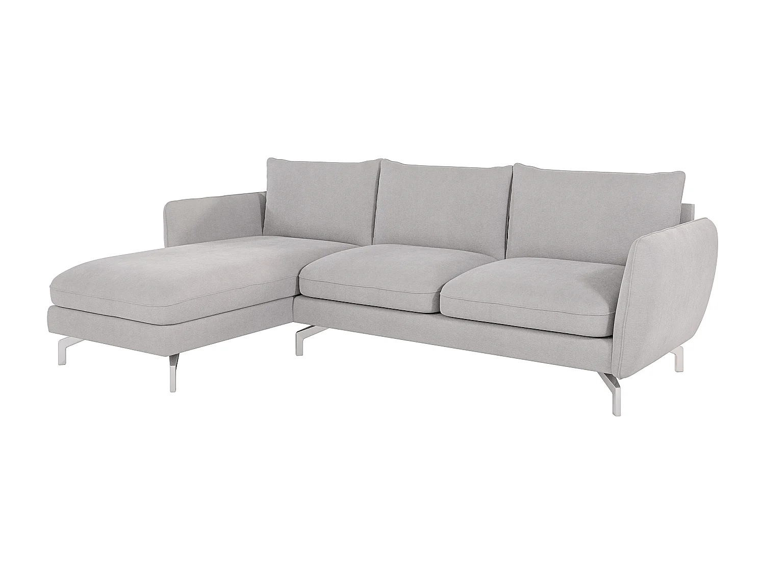 Modernes Ecksofa mit Ottomane Zoe