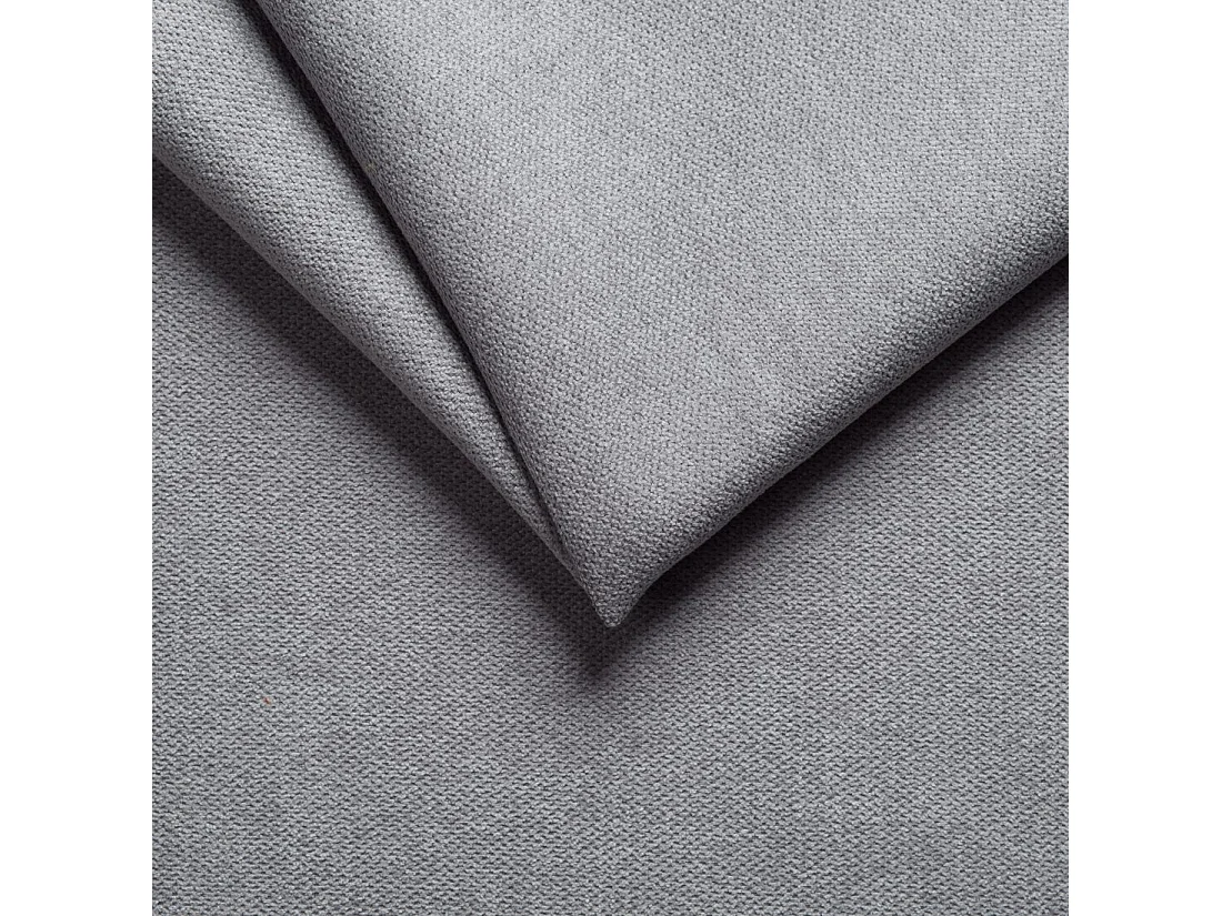 Grand canapé d'angle 6 places en microfibre gris ZOE