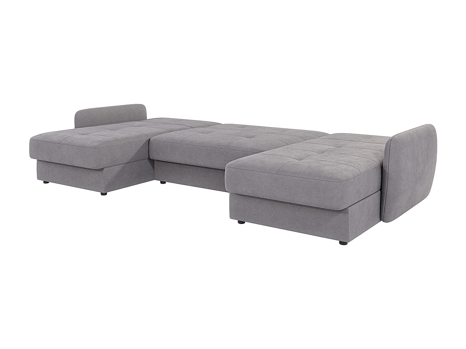 Canapé panoramique avec fonction lit et coffre de rangement VICTORIA