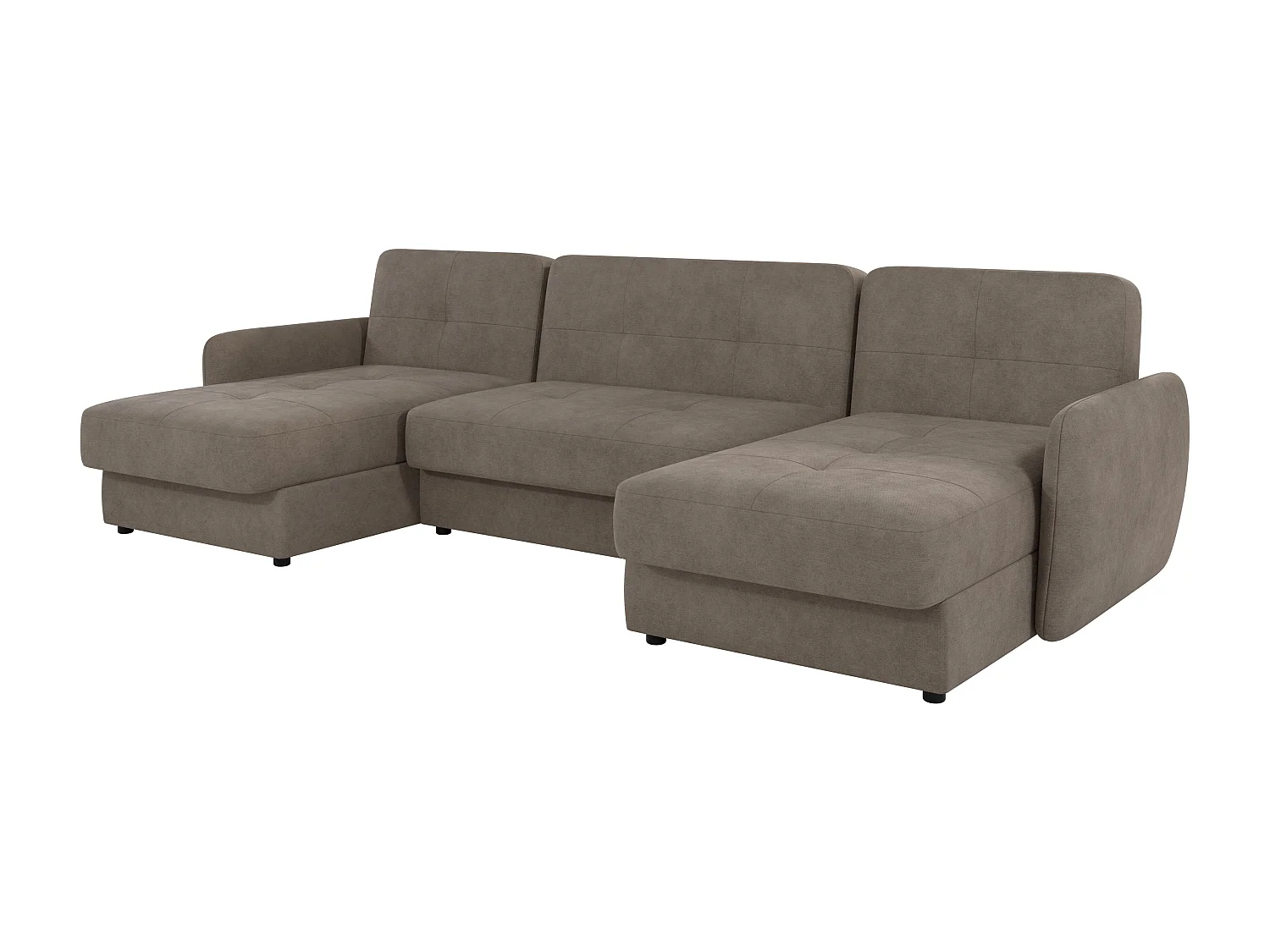 Canapé panoramique avec fonction lit et coffre de rangement VICTORIA