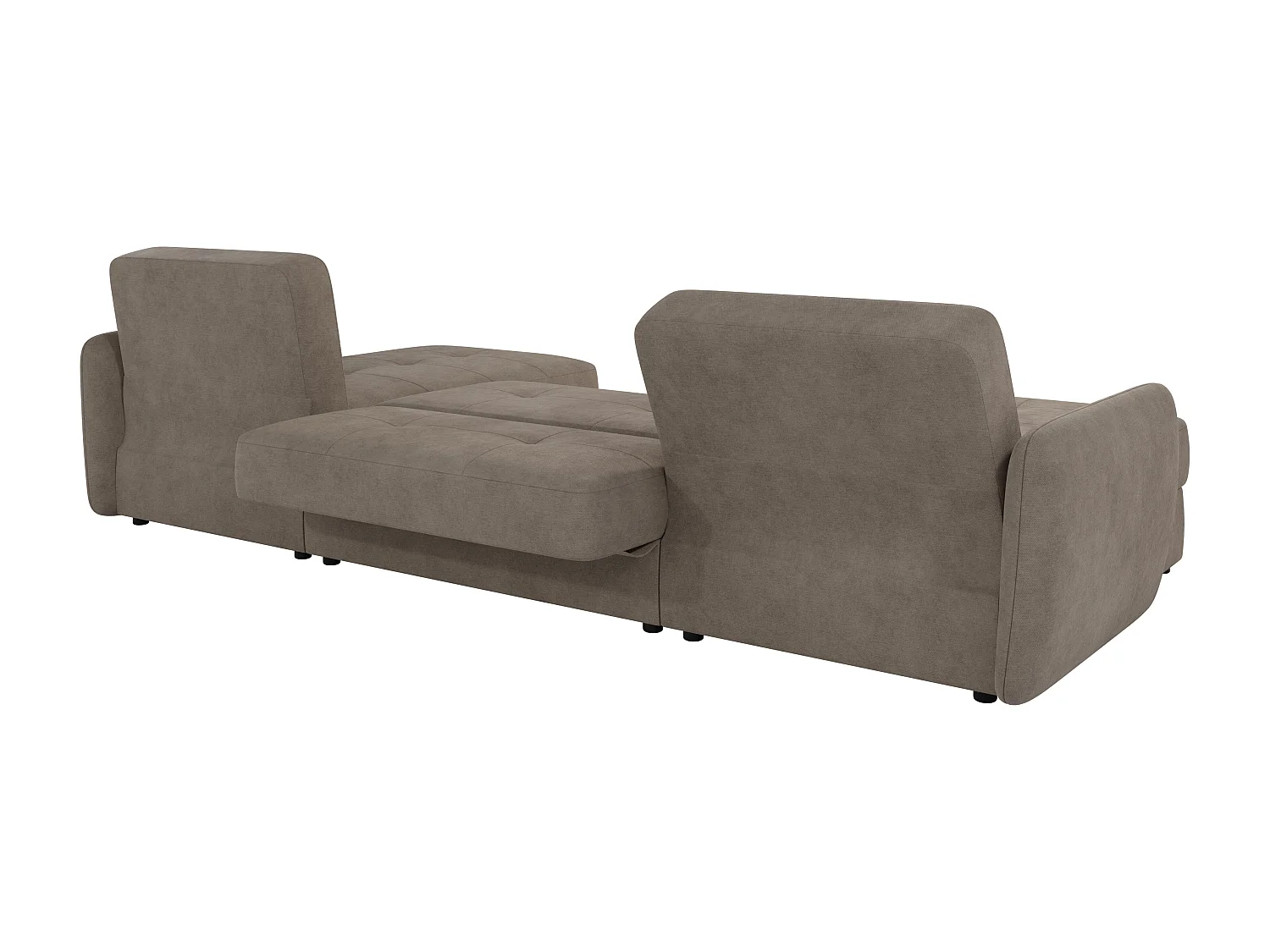 Canapé panoramique avec fonction lit et coffre de rangement VICTORIA