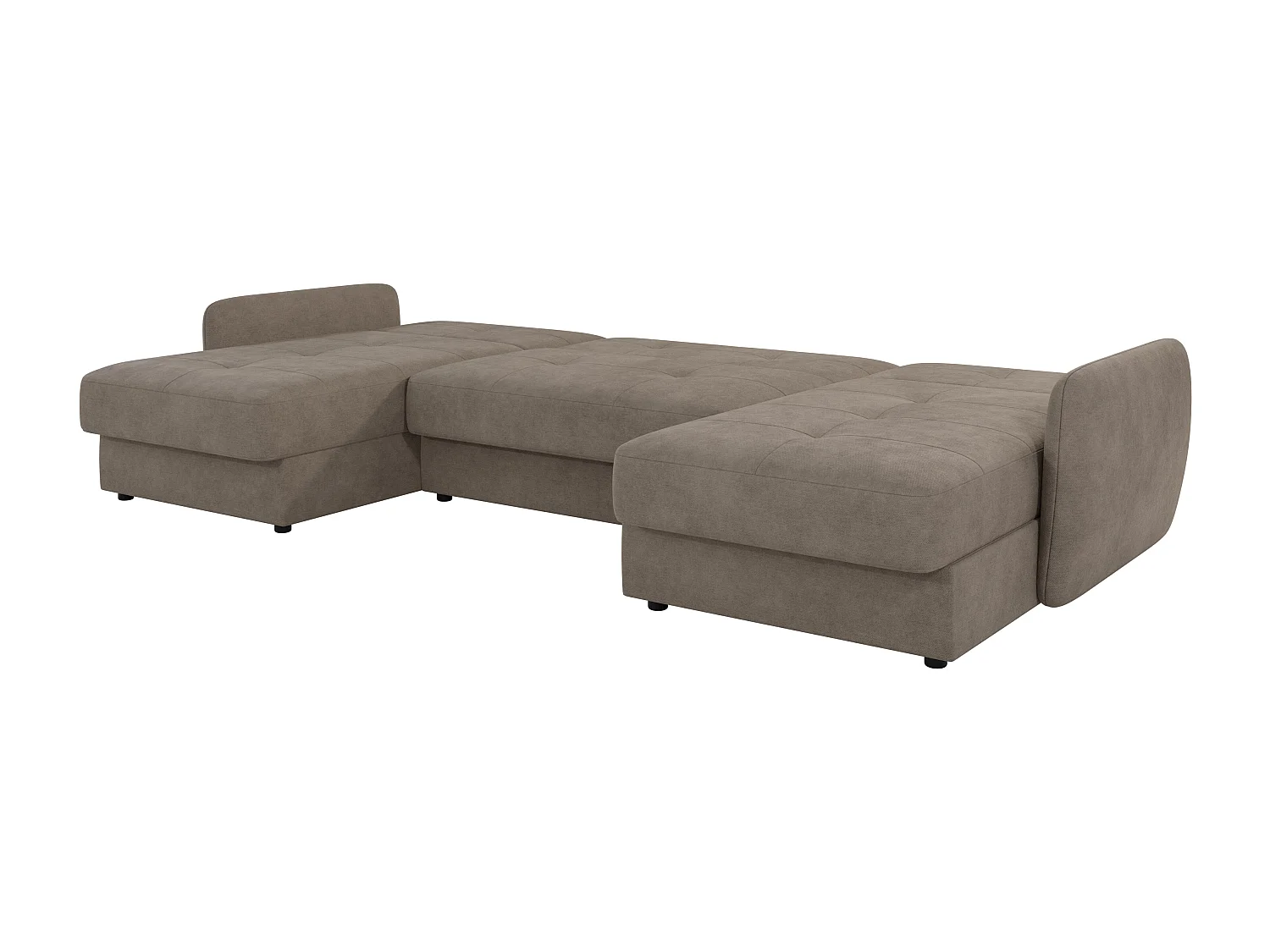 Canapé panoramique avec fonction lit et coffre de rangement VICTORIA