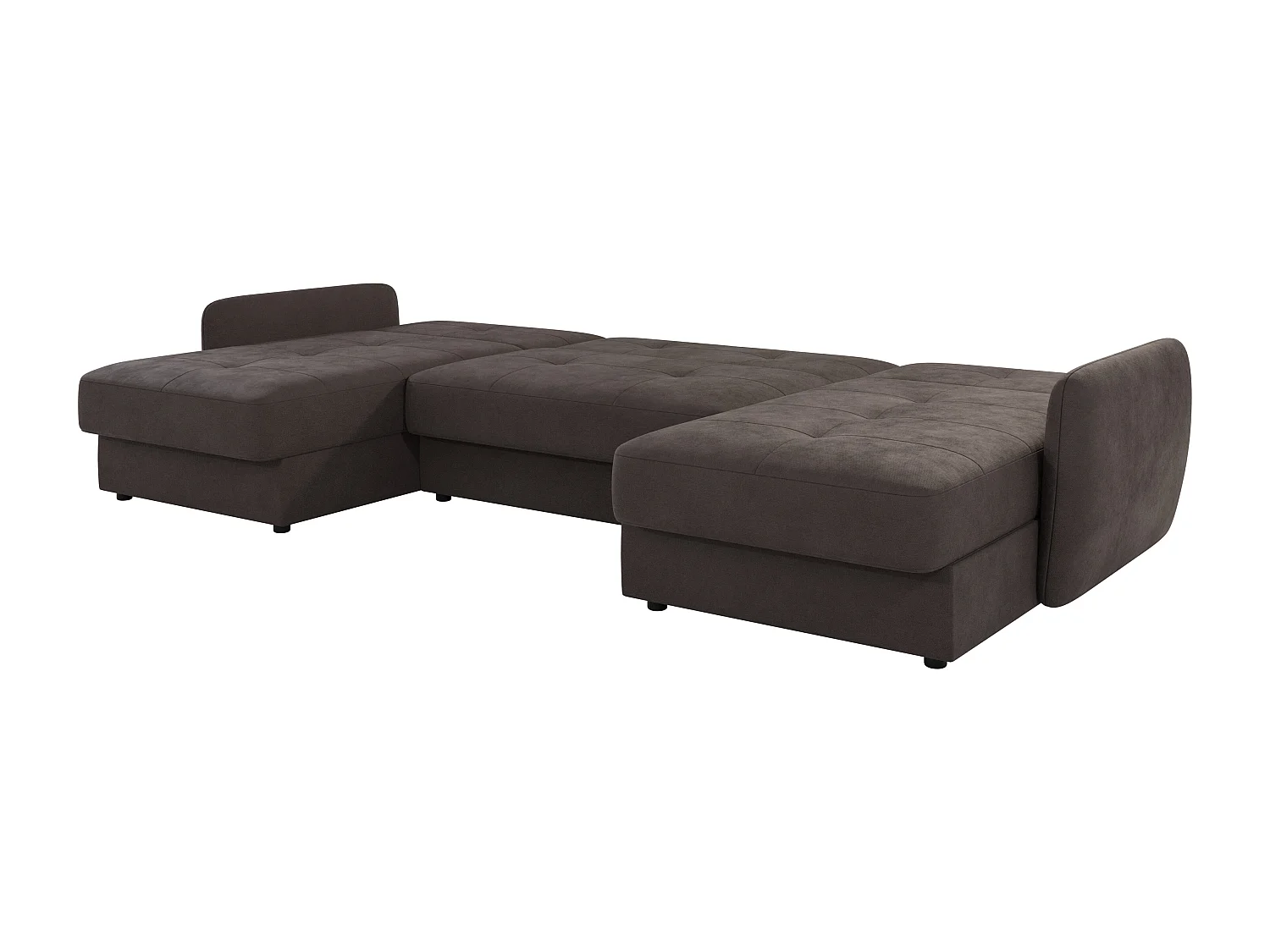 Canapé panoramique avec fonction lit et coffre de rangement VICTORIA