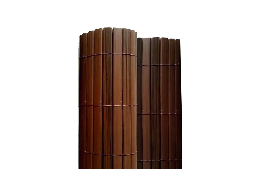 Canisse en PVC effet noyer double face qualité + (Lot de 6) 180 x 250 cm