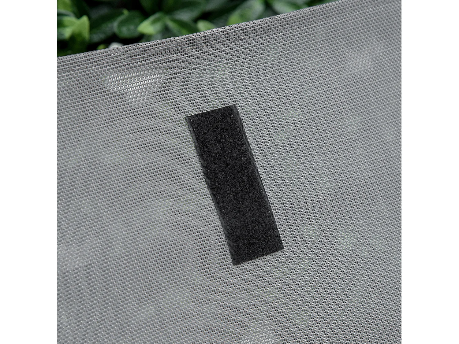 Chaise longue à bascule rocking chair design acier époxy noir textilène gri