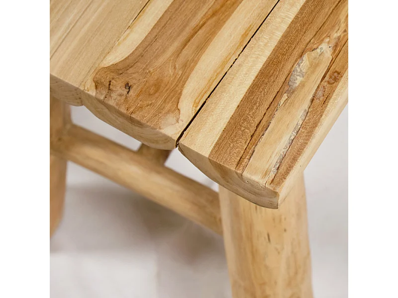 Banc / Bout de lit en bois de teck massif L. 120 cm - MARIANO