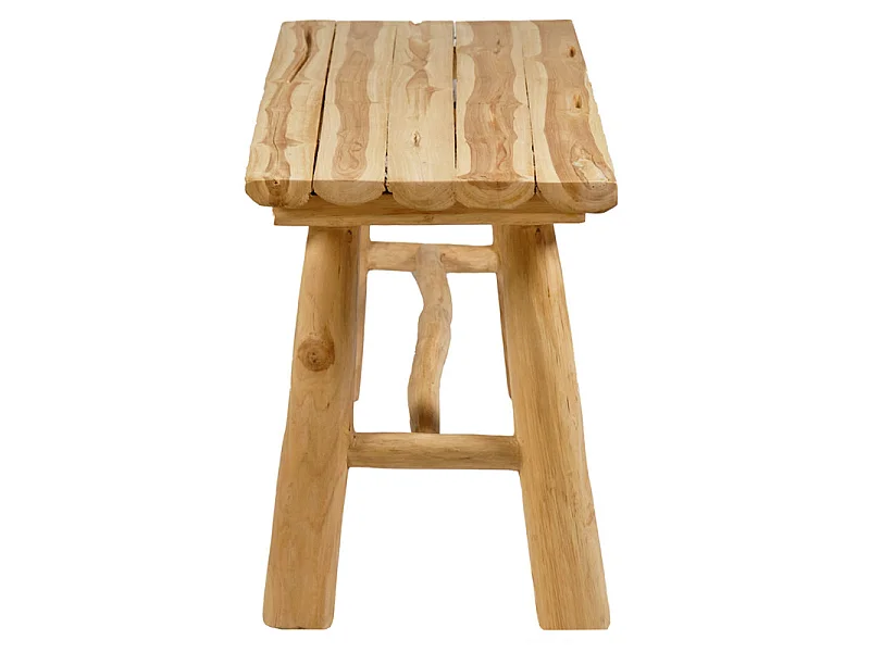 Banc / Bout de lit en bois de teck massif L. 120 cm - MARIANO