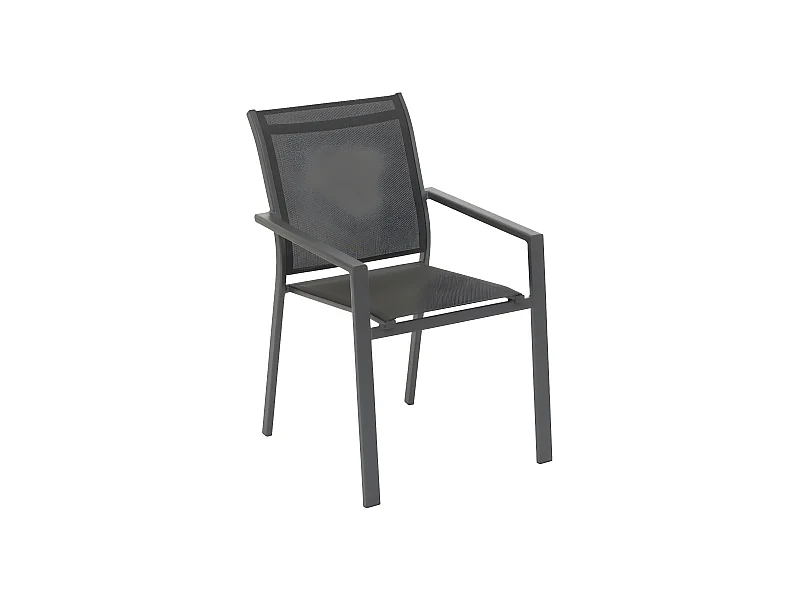Fauteuil repas Essentia anthracite/graphite Hespéride