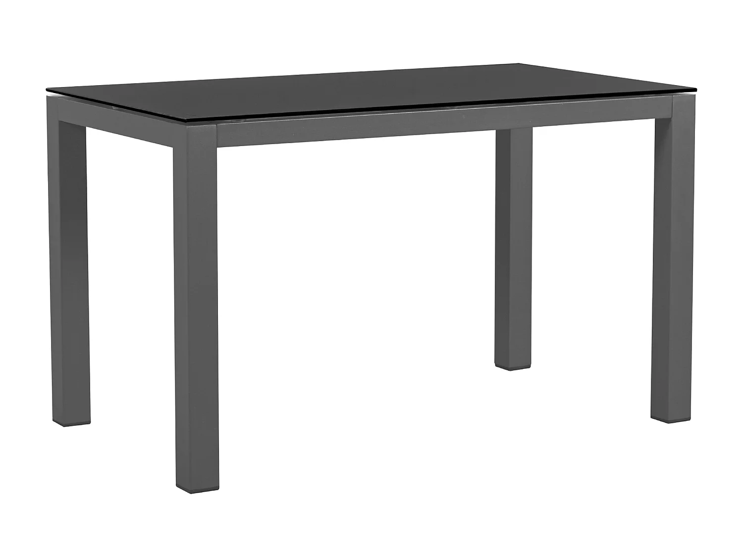 Muebles de jardín de aluminio - 2 sofás, 1 taburete y 2 mesas de centro - con todos los cojines - Gris