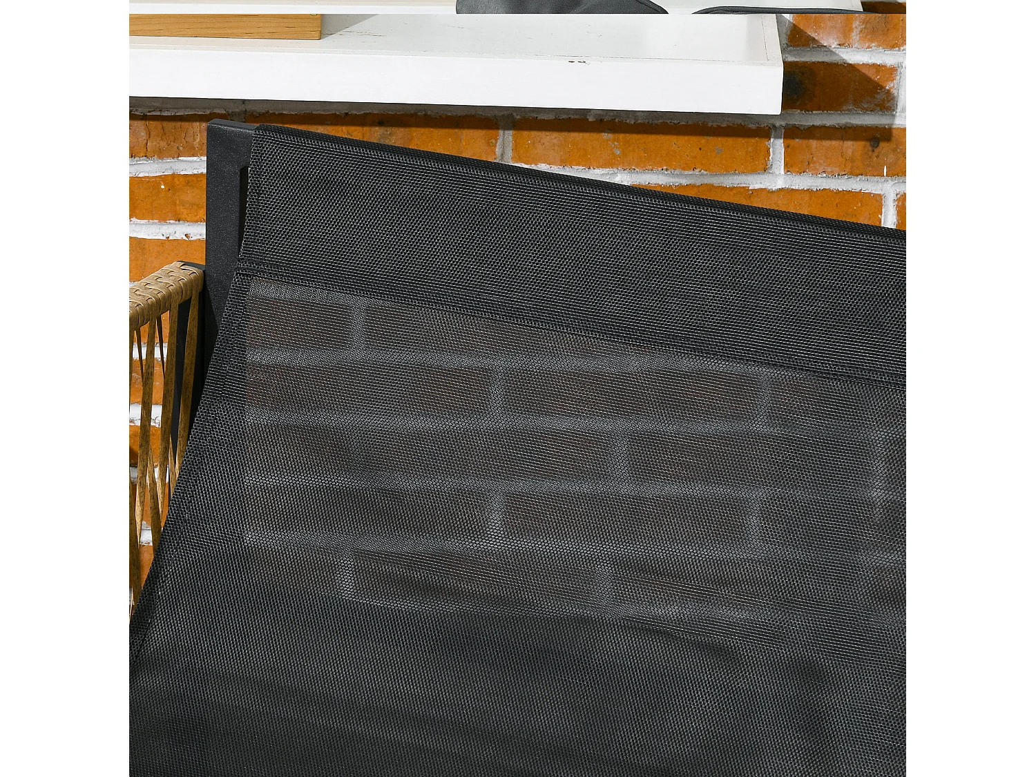 Ensemble salon de jardin  4 places 4 pièces 3 coussins acier résine gri