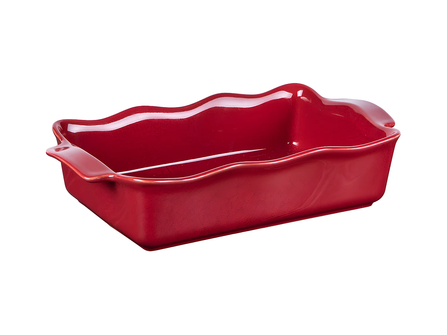 Plat à four rectangle Ely 31x17x7 cm rouge