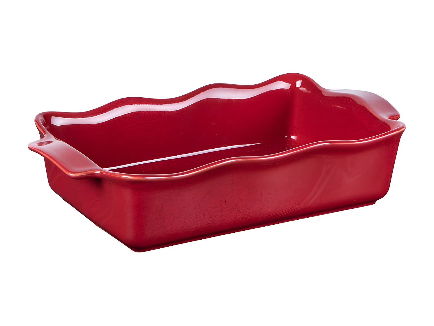 Plat à four rectangle Ely 31x17x7 cm rouge