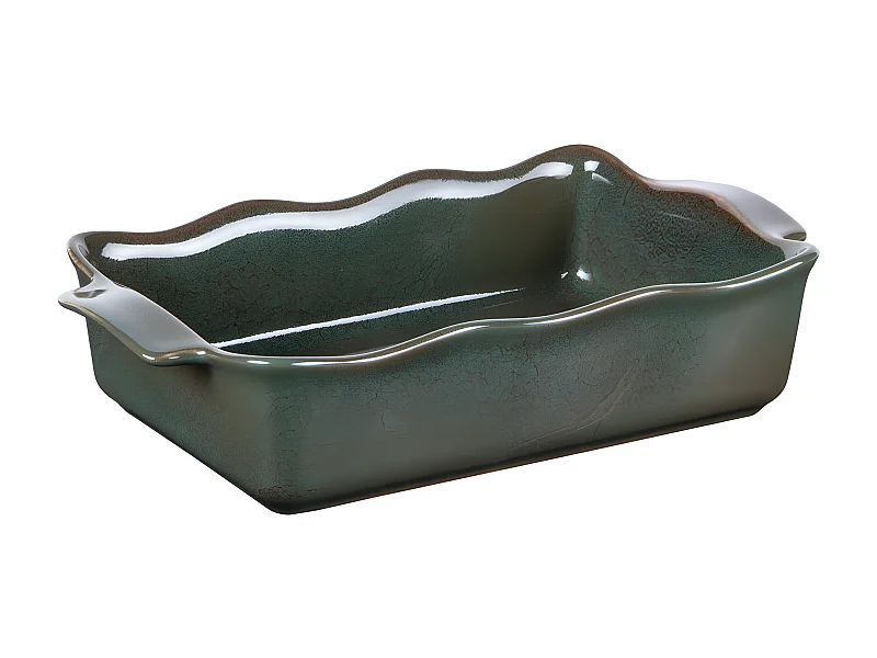 Plat à four rectangle Ely 31x17x7 cm vert
