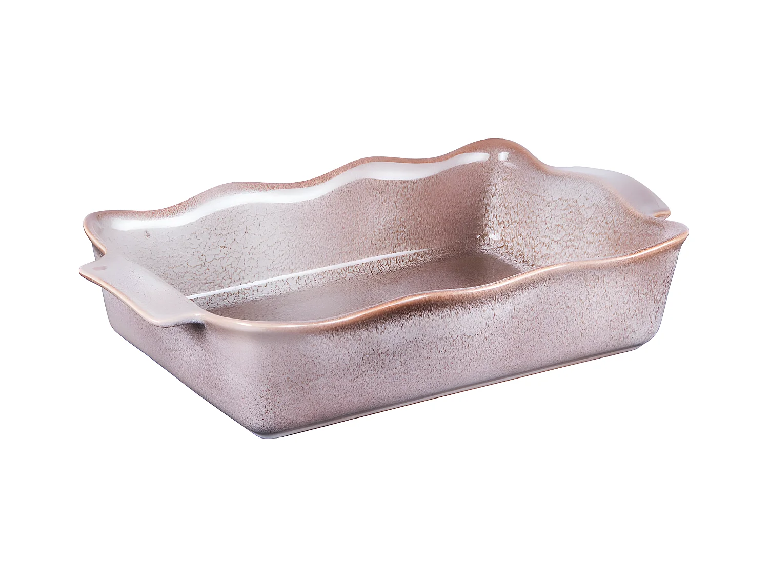 Plat à four rectangle Ely 36x21x8 cm brun
