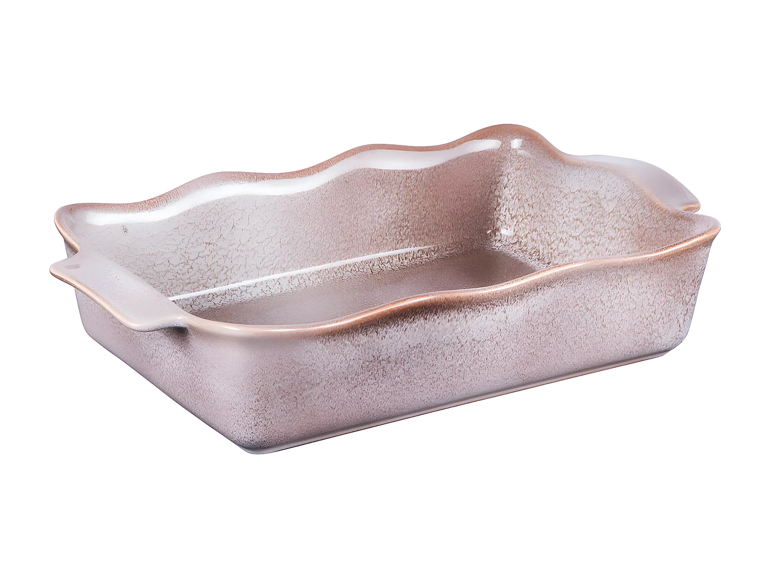 Plat à four rectangle Ely 36x21x8 cm brun
