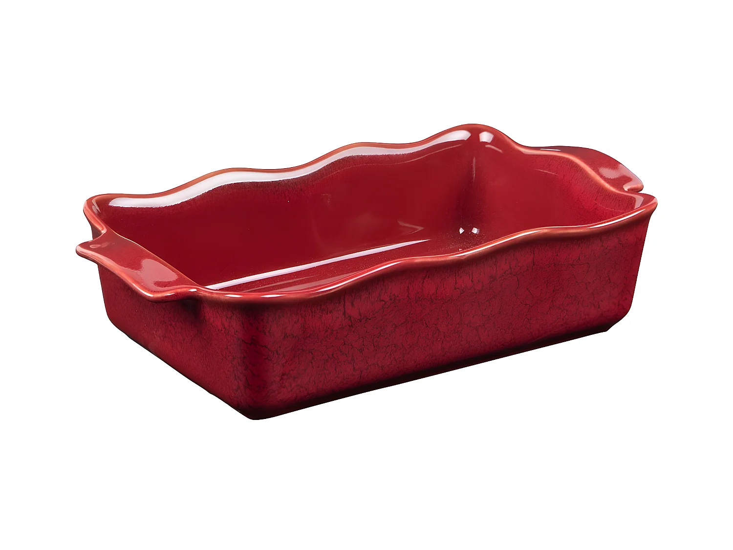 Plat à four rectangle Ely 27x15x7 cm rouge
