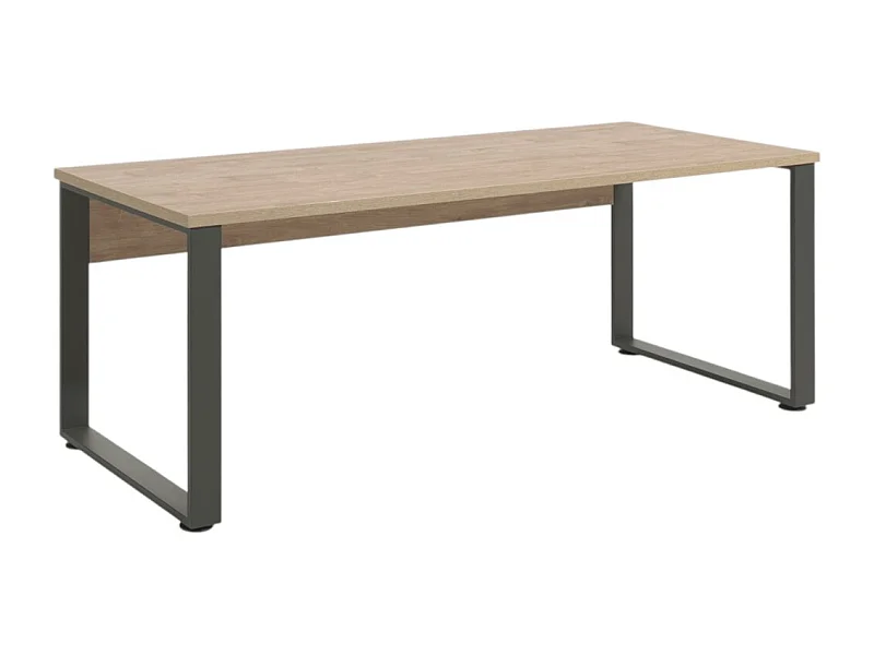 Professioneel bureau 170cm - Gouden eiken en zwart - Collectie DEPÉ