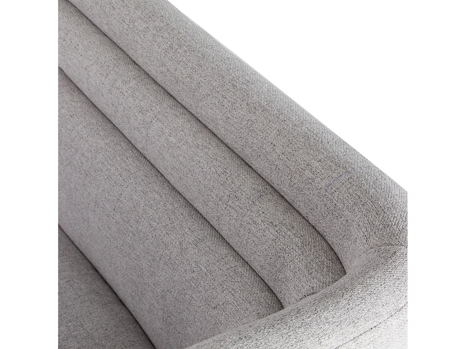 Fauteuil moderne style cubique Fredonia Tissu Gris