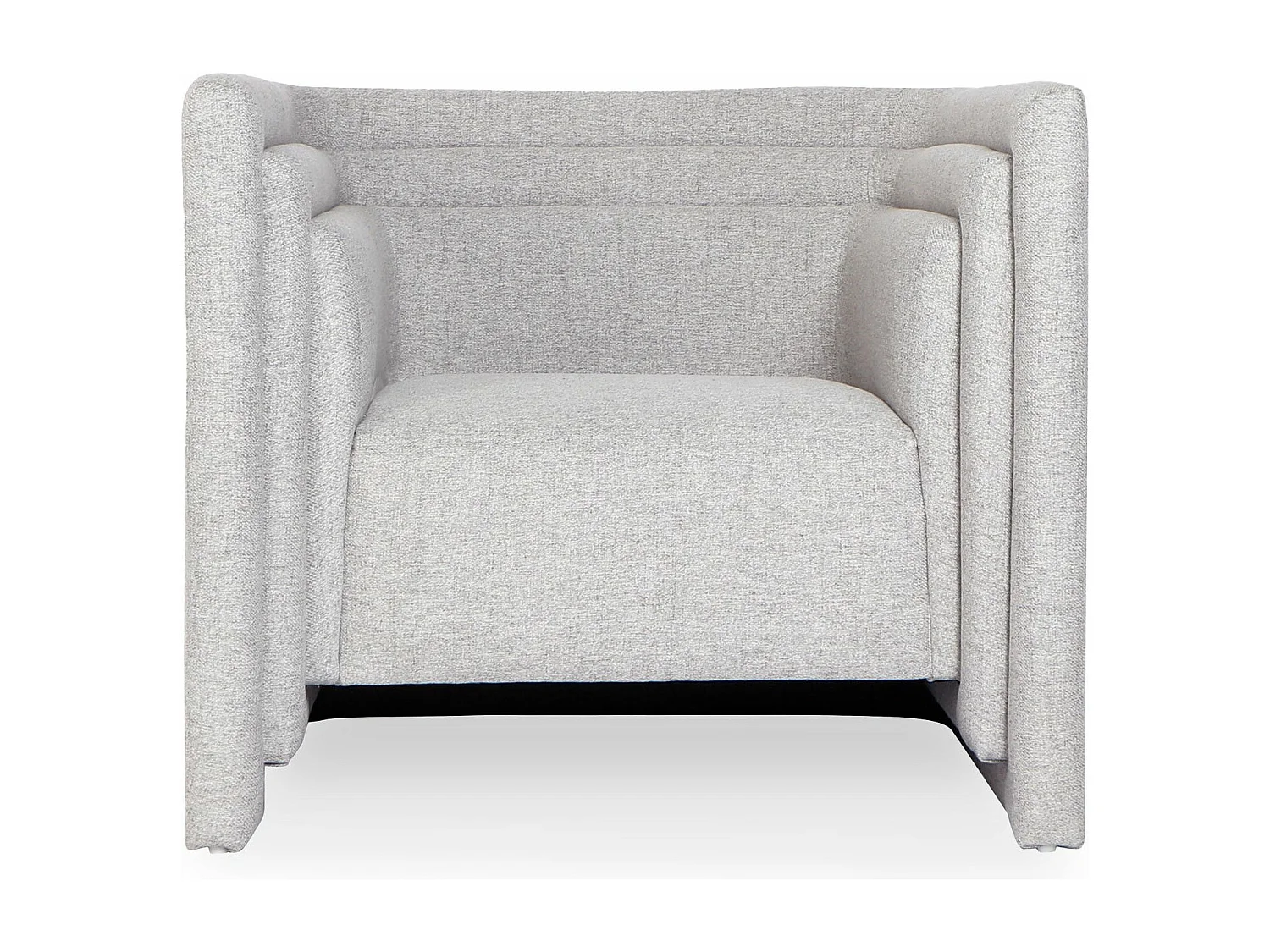 Fauteuil moderne style cubique Fredonia Tissu Gris