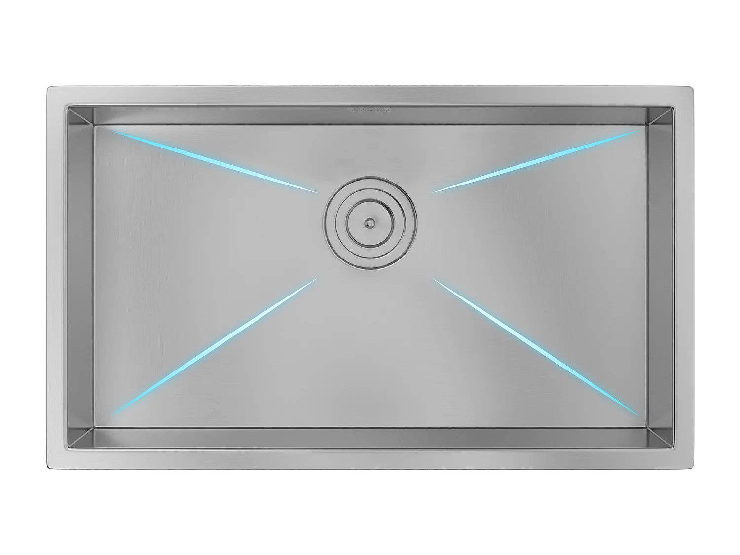 Fregadero de acero inoxidable - 76x45 cm - Gris - SOELA