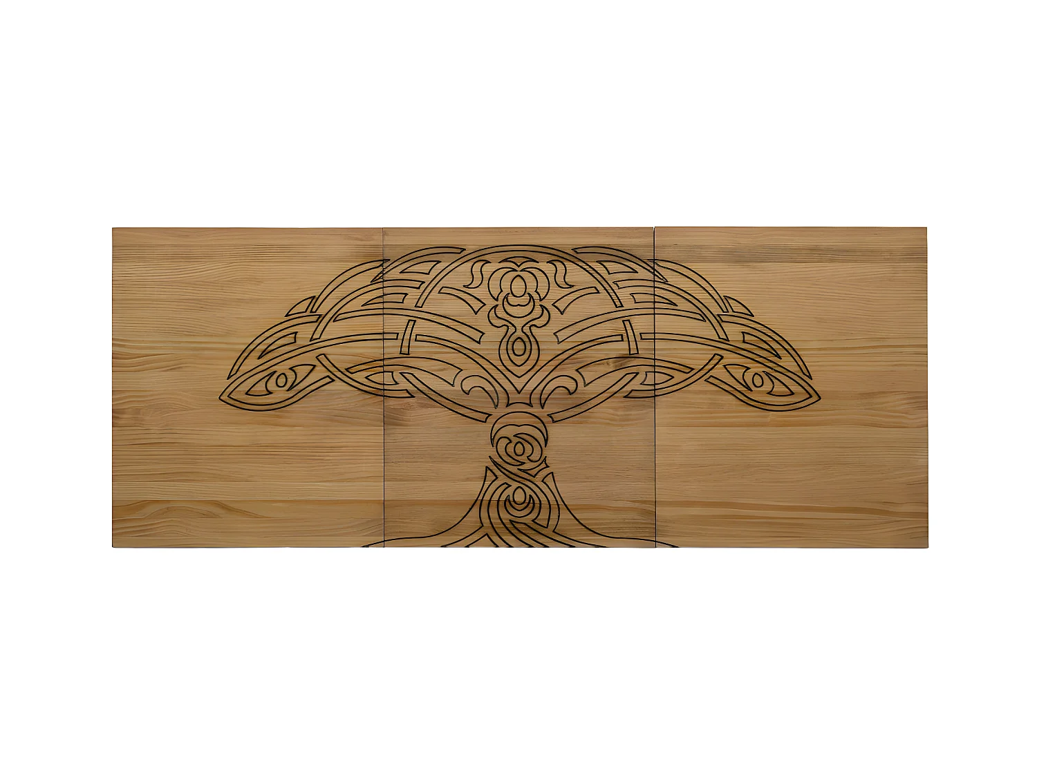 Tête de lit en bois massif de pin. Modèle Arbre 180X60x1,8cm.