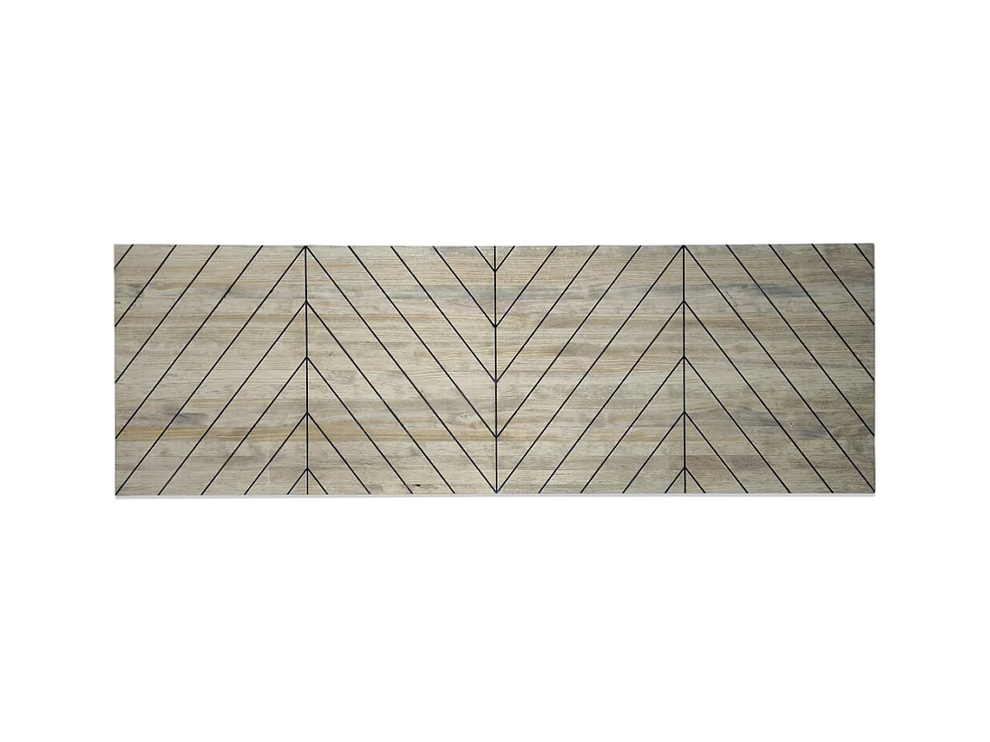 Tête de lit en bois massif de pin. Chevron. 150X60x1,8cm.