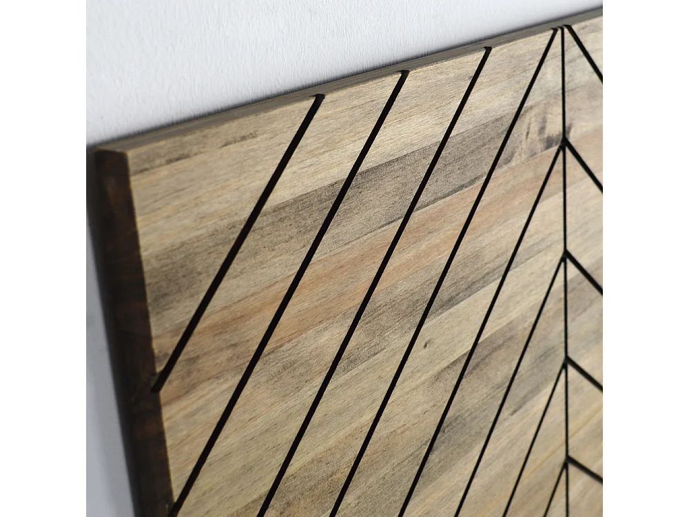 Tête de lit en bois massif de pin. Chevron. 160X60x1,8cm.