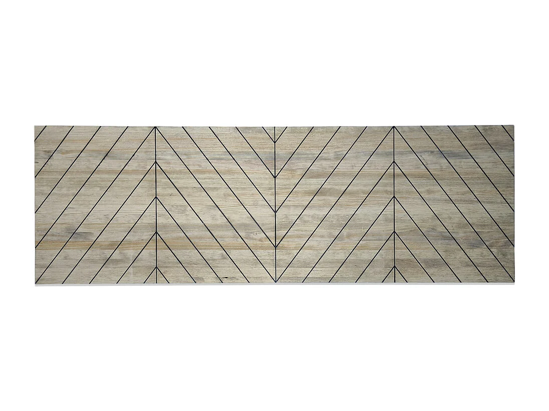 Tête de lit en bois massif de pin. Chevron. 160X60x1,8cm.