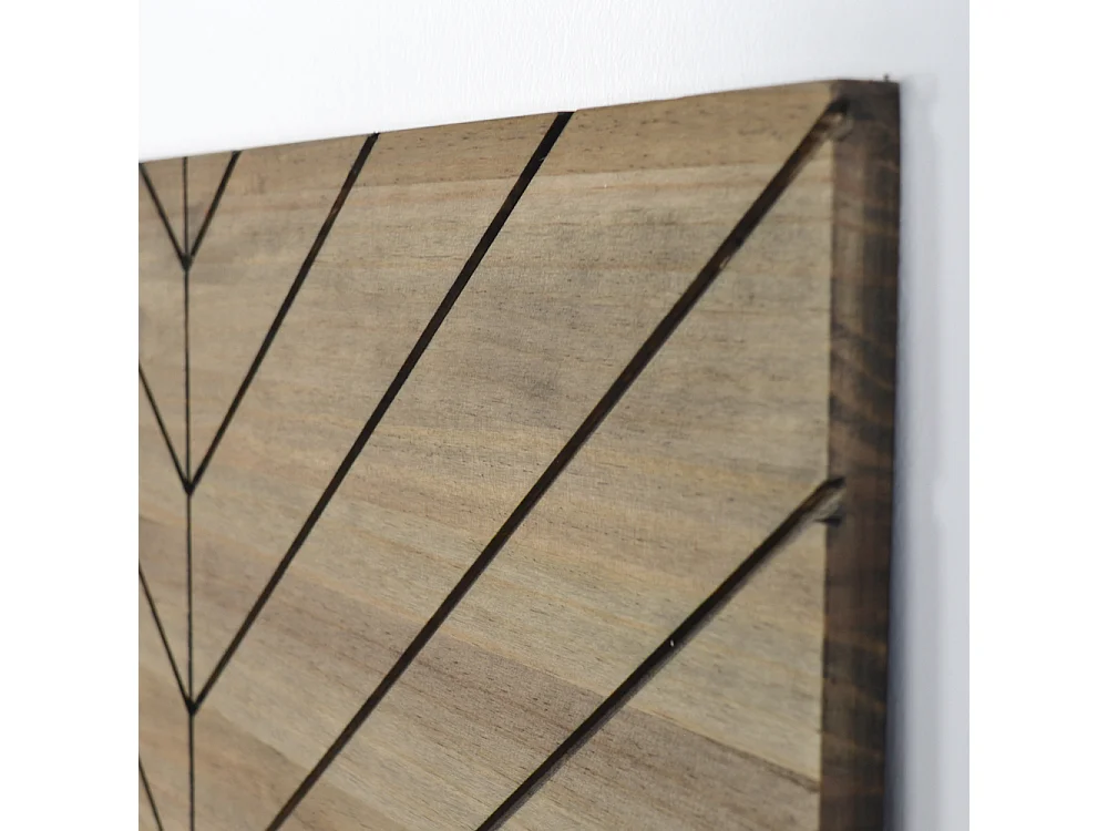 Tête de lit en bois massif de pin. Chevron. 160X60x1,8cm.