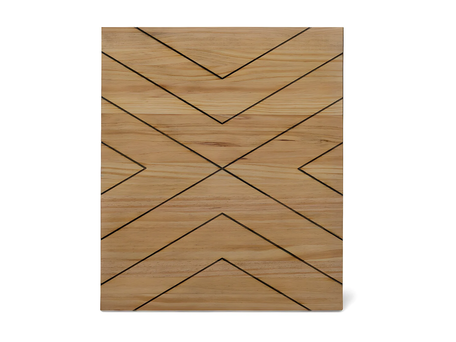 Tête de lit en bois massif de pin. Modèle Losange 150X60x1,8cm.