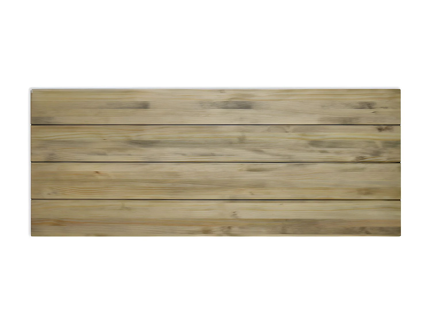 Tête de lit en bois massif de pin.  4 baguettes. 160X60x1,8cm.