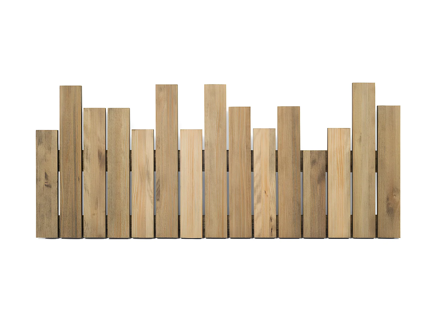 Tête de lit en bois massif de pin. Palisade. 161X60cm