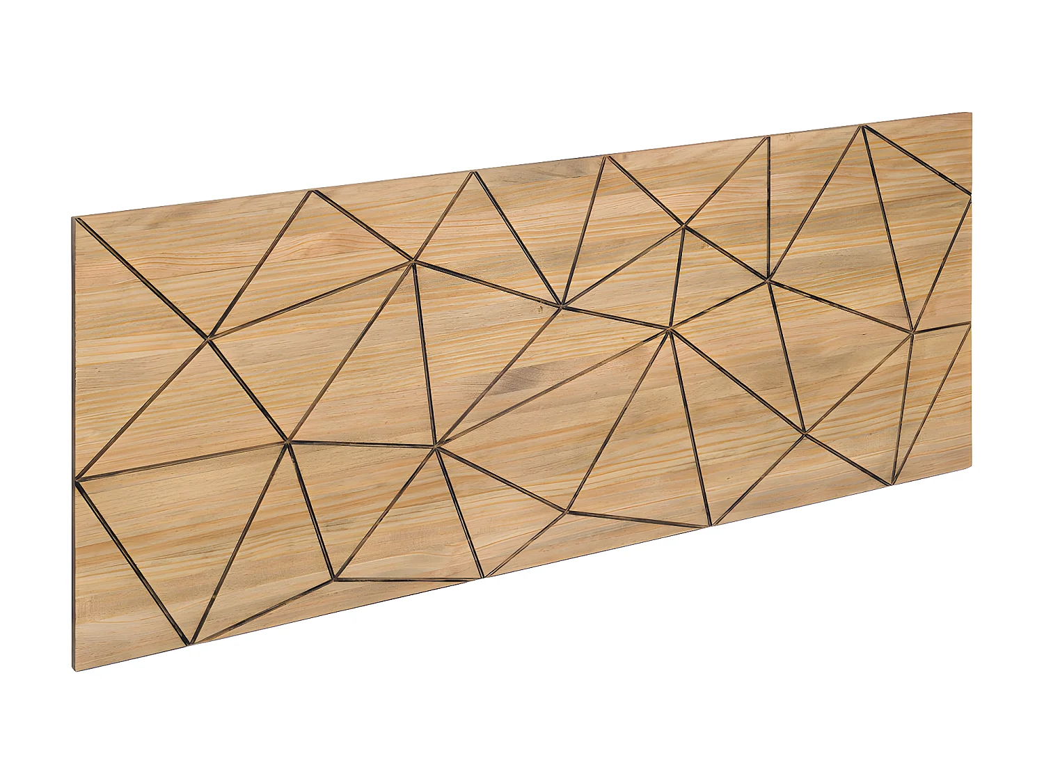 Cabecero Triángulos 150x60cm en madera maciza de pino acabado vintage estilo industrial Box Furniture