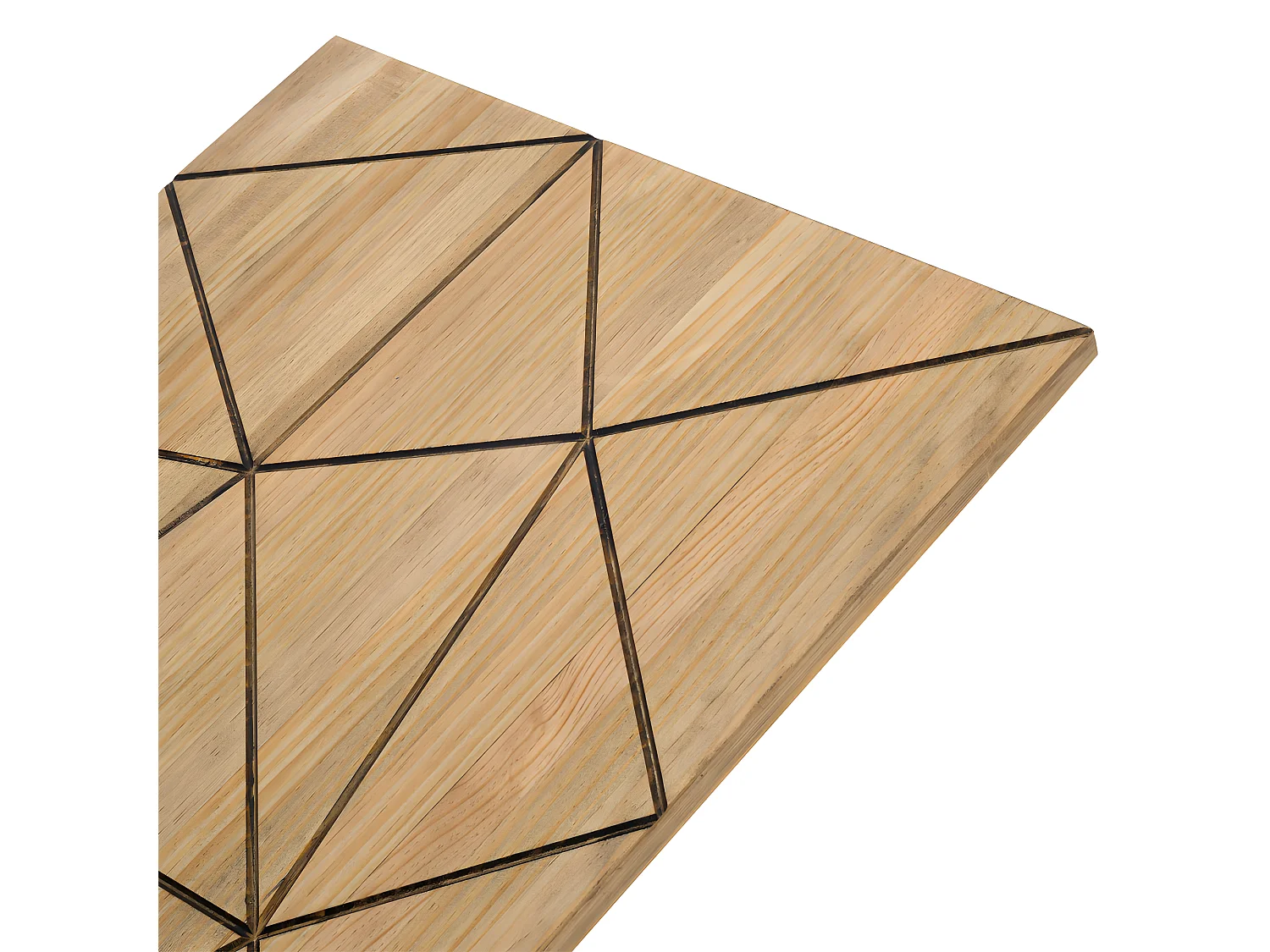 Tête de lit en bois massif de pin. Triangles. 150X60cm