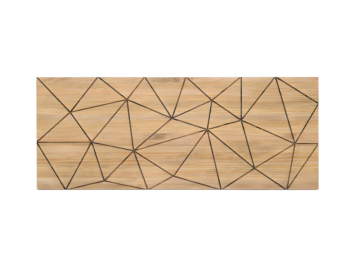Tête de lit en bois massif de pin. Triangles. 150X60cm