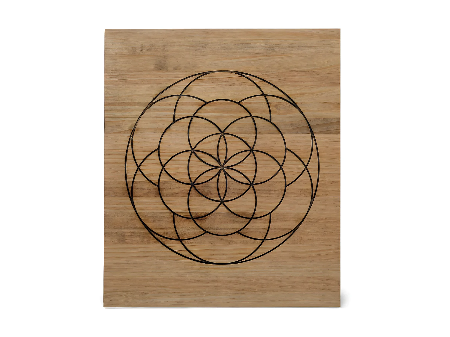 Tête de lit en bois massif de pin. Modèle Symétrie 150X60x1,8cm.